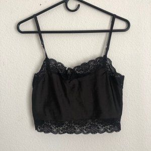 Lacey Black Crop Top Blouse